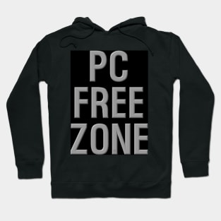 PC Free Zone black Hoodie